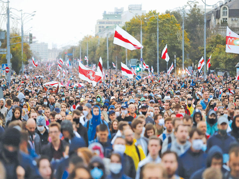 تظاهرة معارضة جديدة رفضاً للرئيس ألكسندر لوكاشينكو 