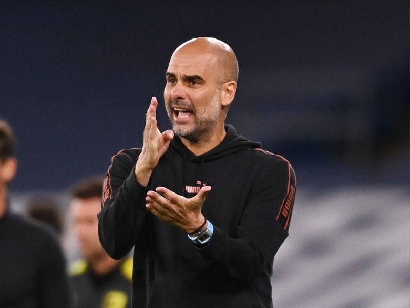 بيب غوارديولا المدير الفني لنادي مانشستر سيتي الإنكليزي