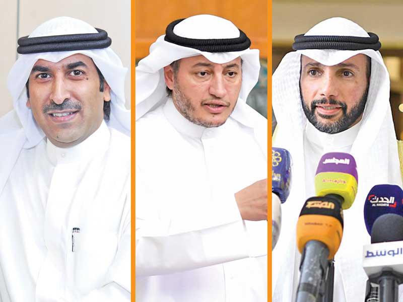  رئيس مجلس الأمة مرزوق الغانم-عسكر العنزي-فراج العربيد