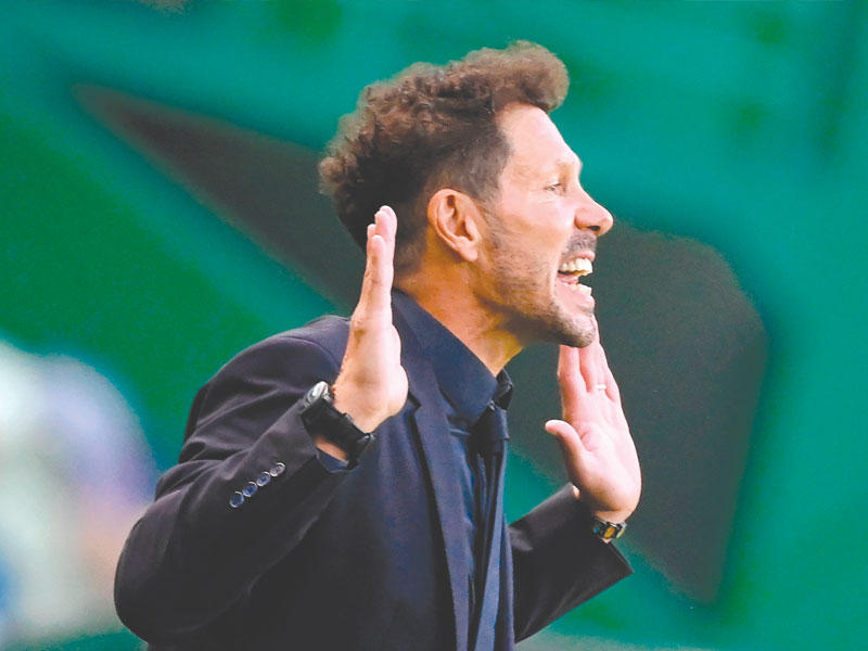 دييغو سيميوني المدير الفني لأتلتيكو مدريد