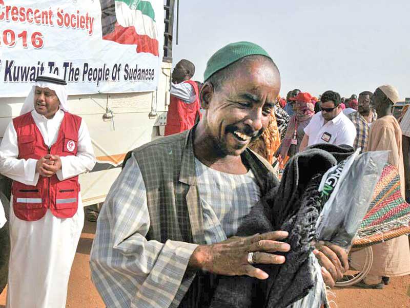 إحدى حملات الكويت لإغاثة السودان