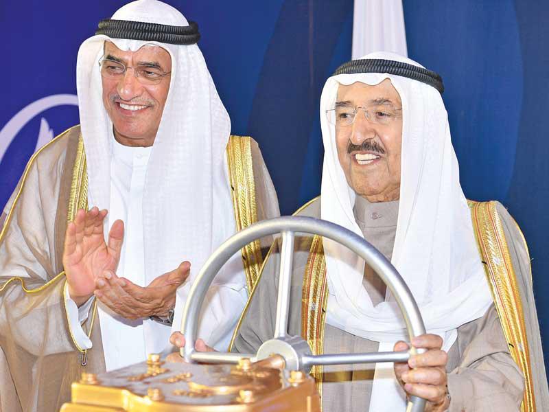 في حفل تصدير أول شحنة نفط خفيف عام 2018