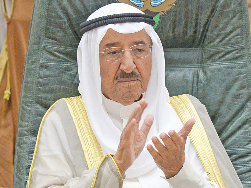 خلال افتتاح دور الانعقاد الثاني لمجلس الامة عام 2017