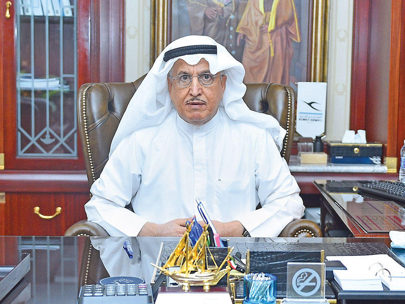 رئيس مجلس إدارة شركة الخطوط الجوية الكويتية الكابتن علي محمد الدخان