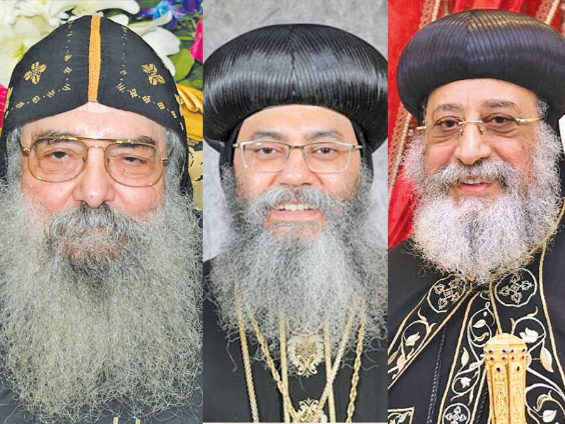 البابا تواضروس - الأنبا أنطونيوس - القمص بيجول