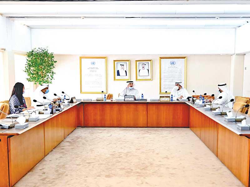 النائب خليل الصالح مترئساً اجتماعاً سابقاً للجنة تنمية الموارد البشرية