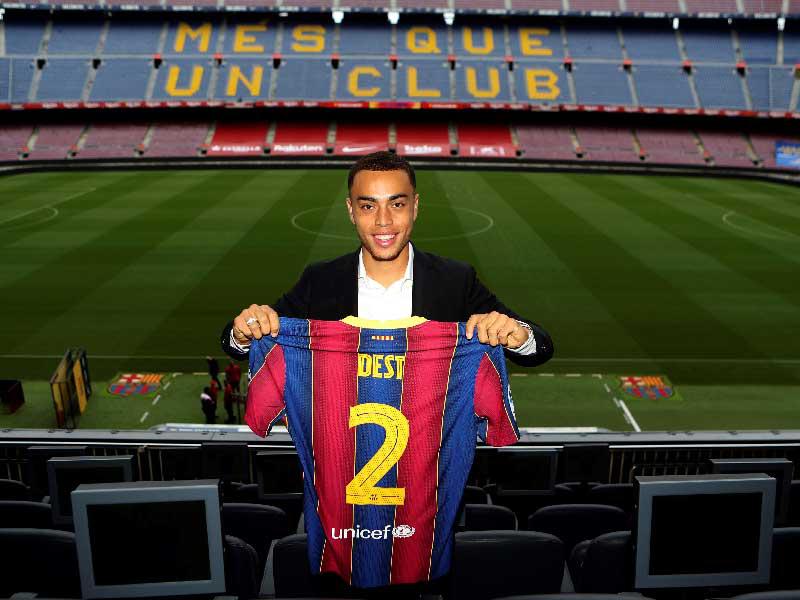 لاعب فريق برشلونة الجديد سرجينيو دست 