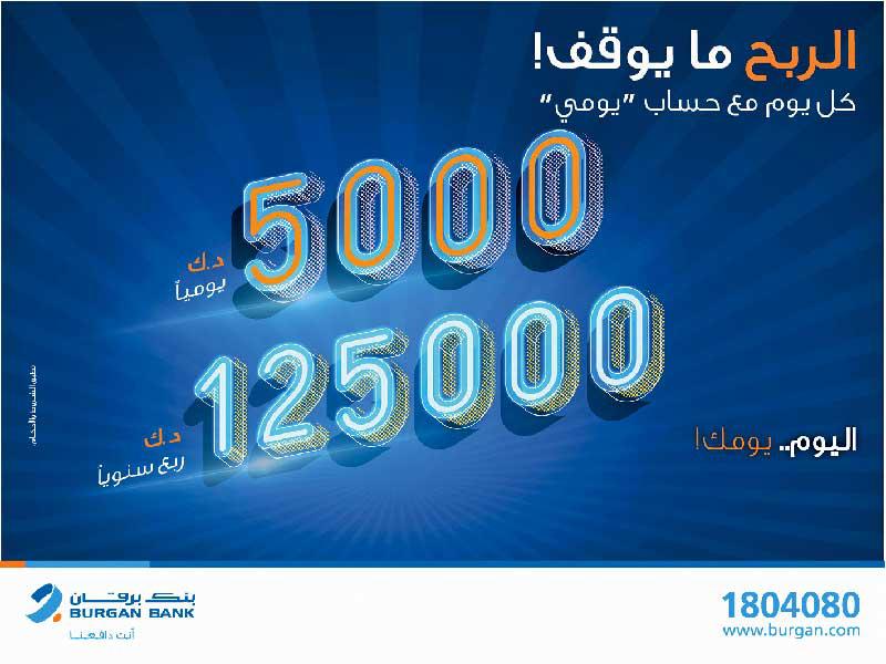 أسماء الفائزين في السحوبات اليومية على حساب «يومي» من بنك برقان 