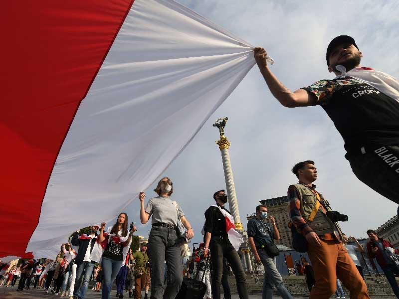 الاحتجاجات في شوارع بيلاروسيا 