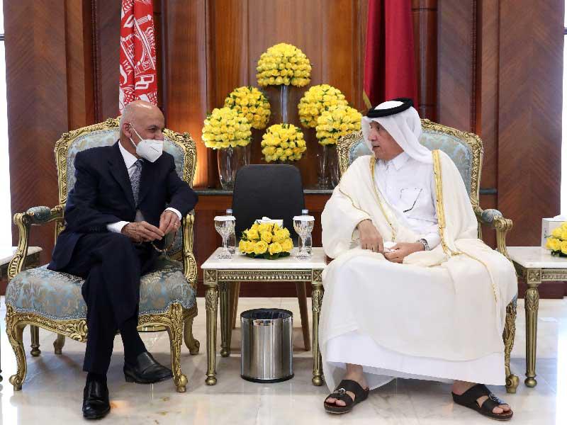 الرئيس الأفغاني أشرف غني في الدوحة للاجتماع مع كبار قطر 