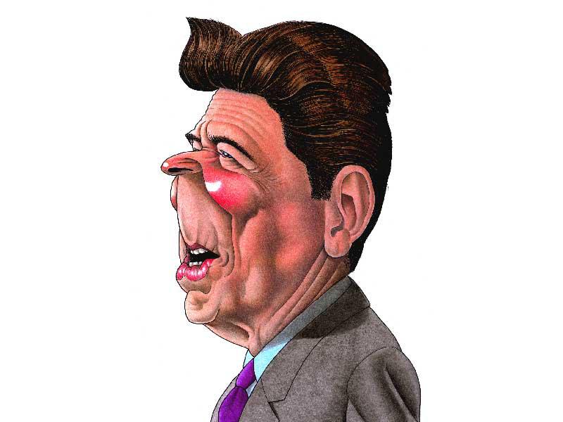 الرئيس الأميركي الأسبق رونالد ريغان 