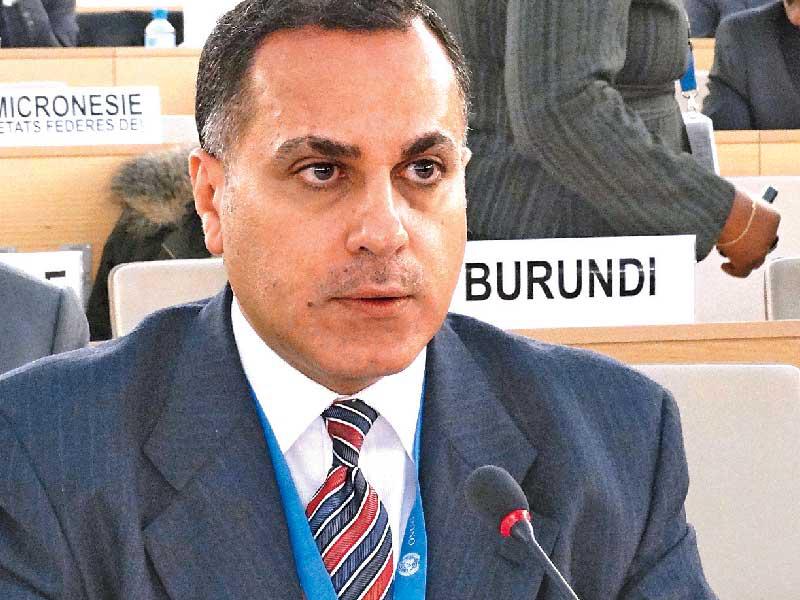  المندوب الدائم لدى الامم المتحدة والمنظمات الدولية الاخرى في جنيف السفير جمال الغنيم