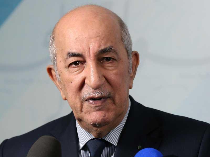 الرئيس الجزائري عبدالمجيد تبون