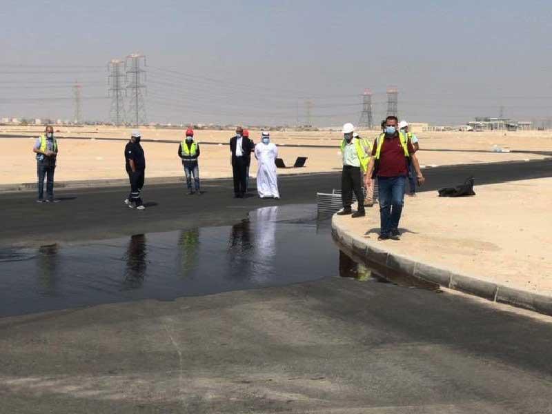 إحدى الجولات على المشروع