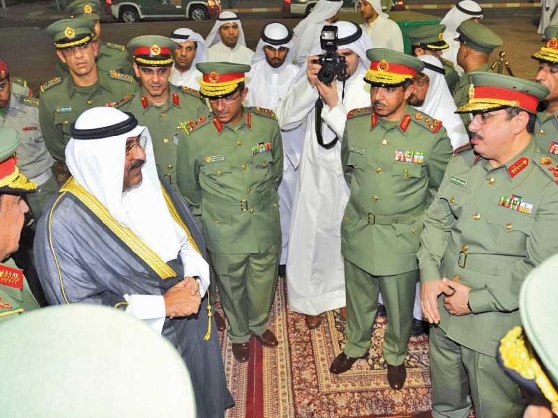 ولي العهد مع قيادات الحرس الوطني 