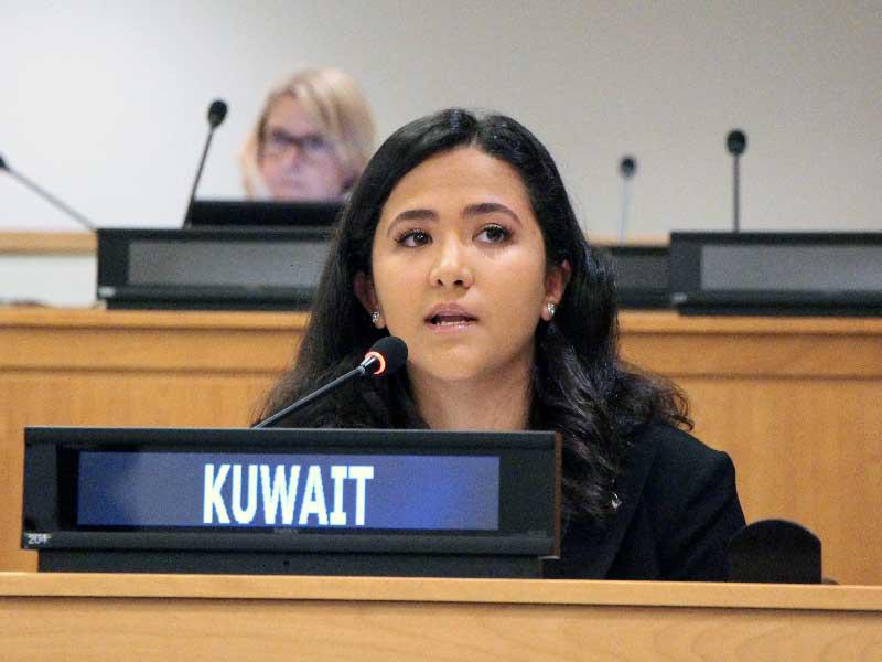 السكرتيرة الثالثة لوفدها الدائم لدى الأمم المتحدة صبا الفهيد