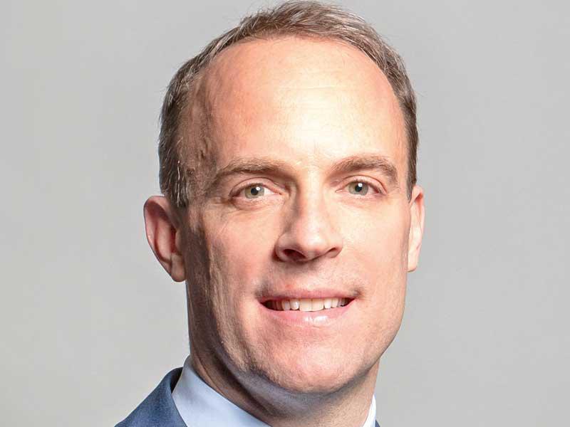  وزير الخارجية البريطاني دومنيك راب