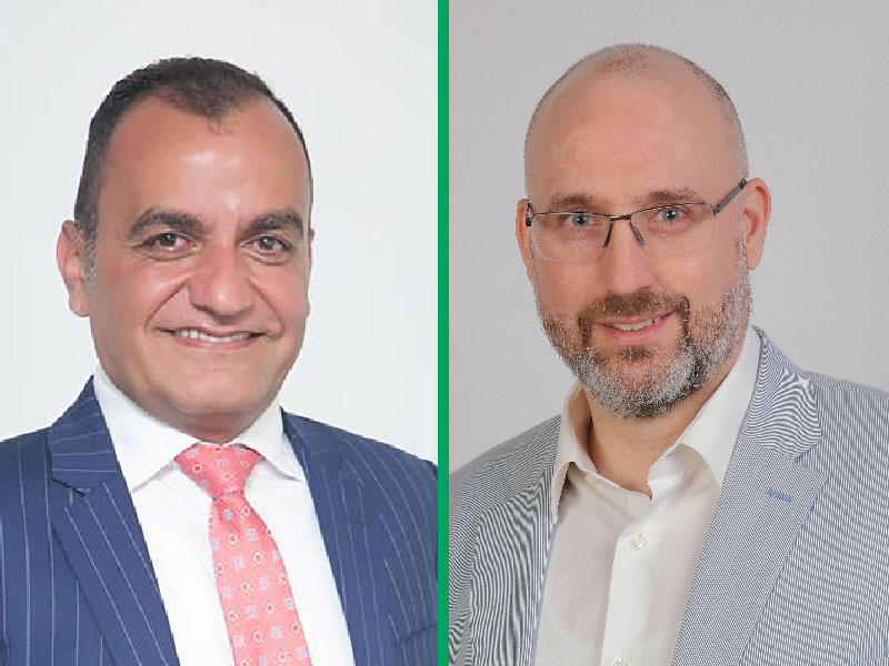 مدير إدارة تسويق الشركات لدى Ooredoo الكويت بلال آغا والعضو المنتدب لمنطقة الخليج ومصر- Aruba HPE يحيى الأمسي