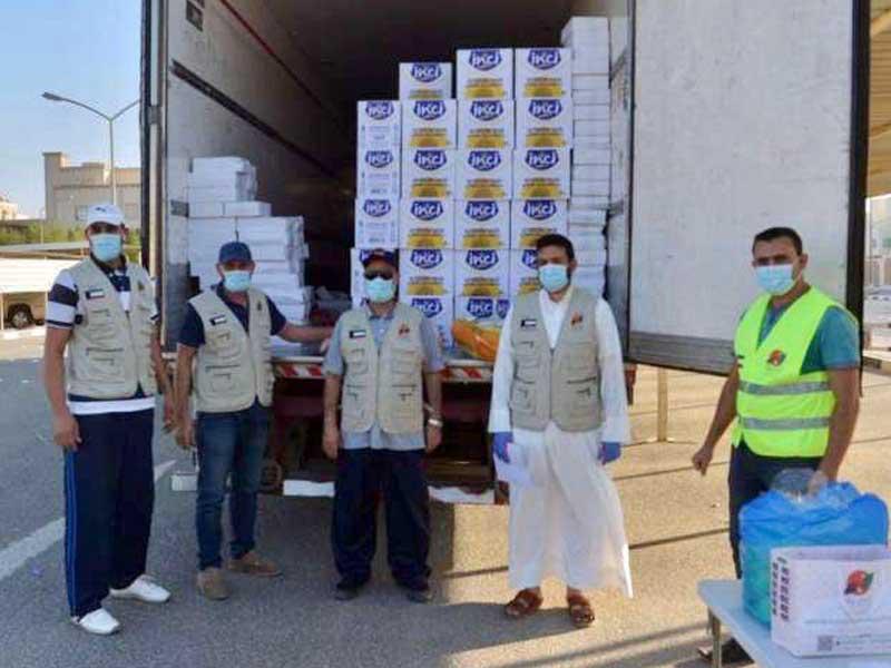 الجمعية الخيرية العالمية للتنمية والتطوير توزع سلات غذائية على المتحاجين والأيتام