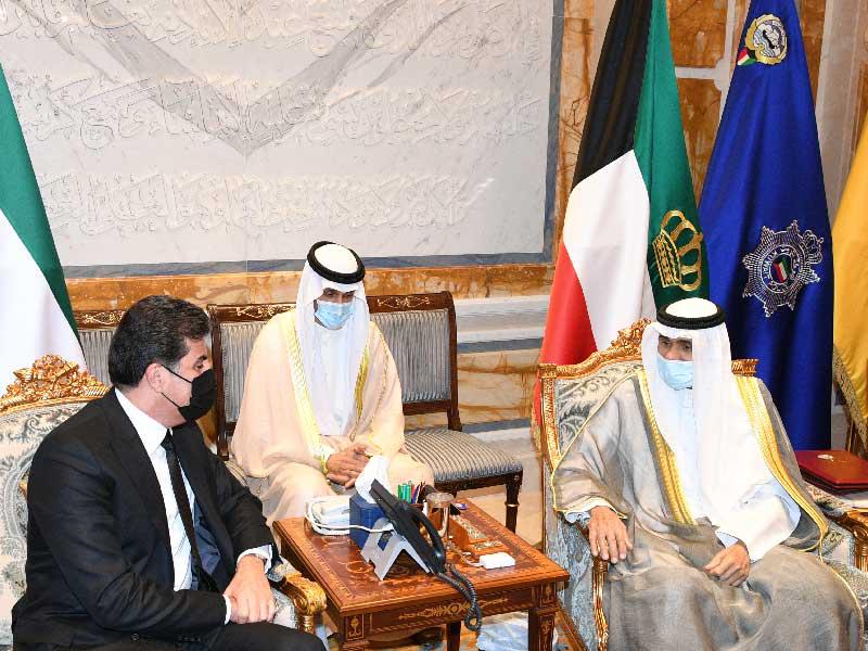 الأمير مستقبلاً رئيس كردستان العراق أمس