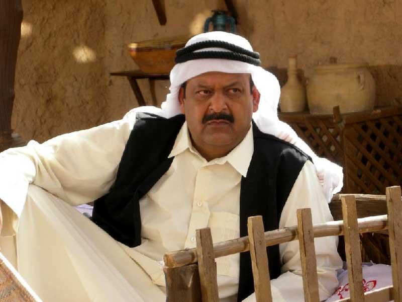 الفنان القطري عبدالعزيز جاسم في أحد أعماله