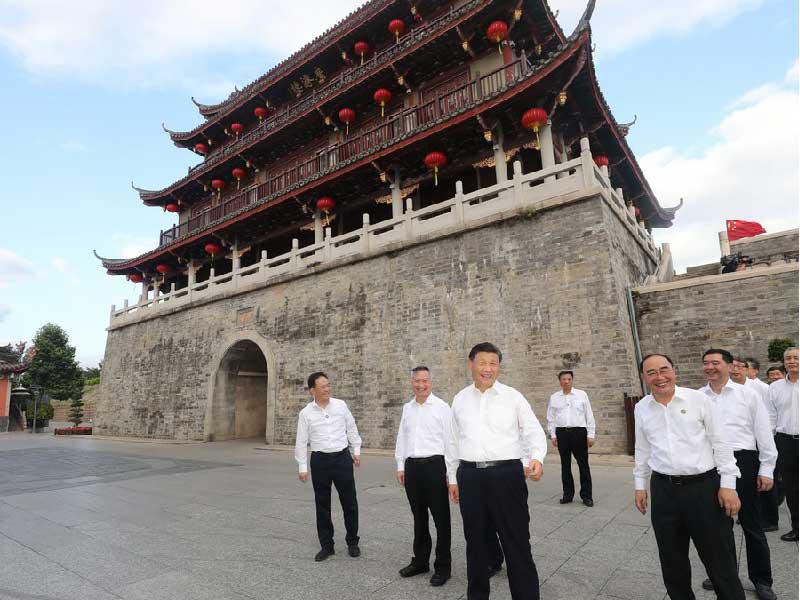 الرئيس الصيني خلال زيارته المتواصلة منذ أيام لقوانغدونغ (شينخوا )