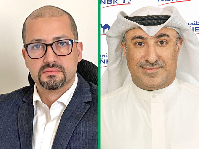  نائب المدير العام لمجموعة الخدمات المصرفية الشخصية في بنك الكويت الوطني هشام النصف- مدير تنمية الأعمال - الكويت في شركة Mastercard محمد دباغ