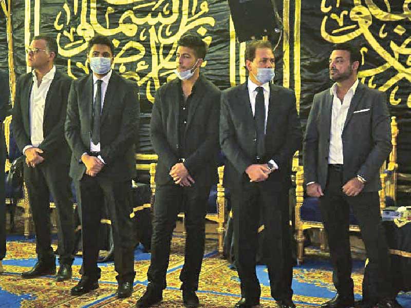 عمرو ياسين ومحمد رياض والحفيد محمود ياسين