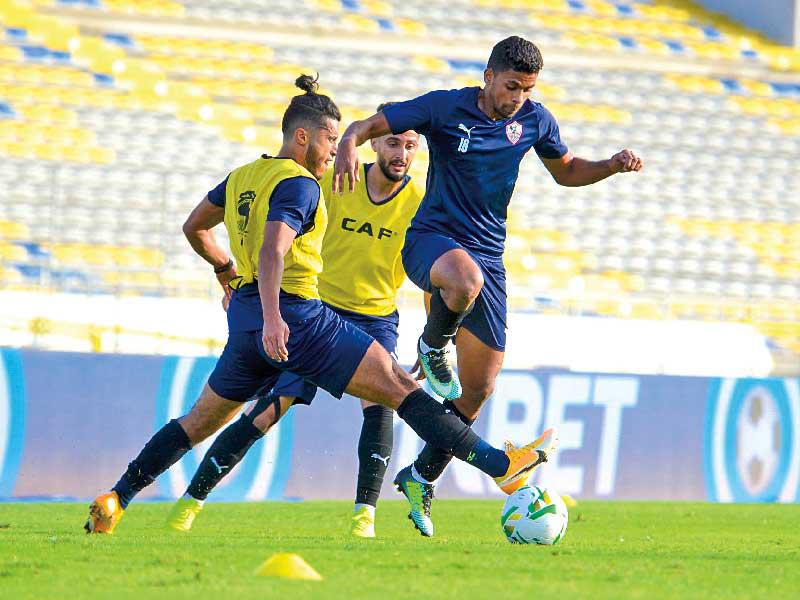 جانب من تدريب الزمالك 