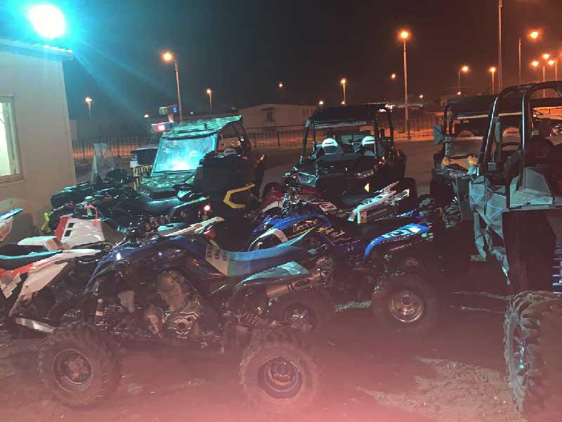 جانب من الآليات المضبوطة