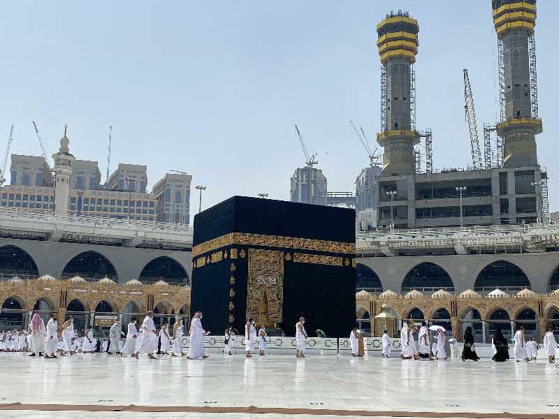 الكعبة المشرفة في مدينة مكة السعودية