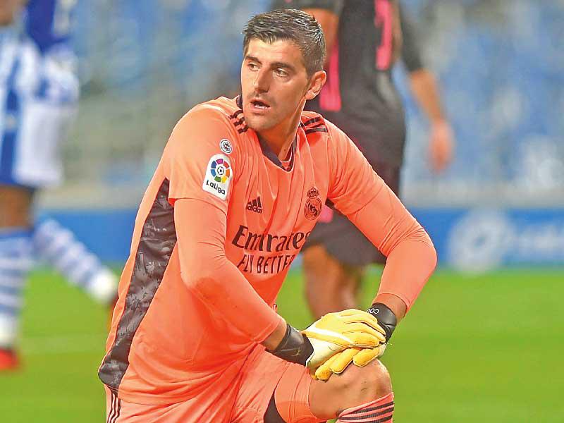 البلجيكي تيبو كورتوا حارس مرمى ريال مدريد