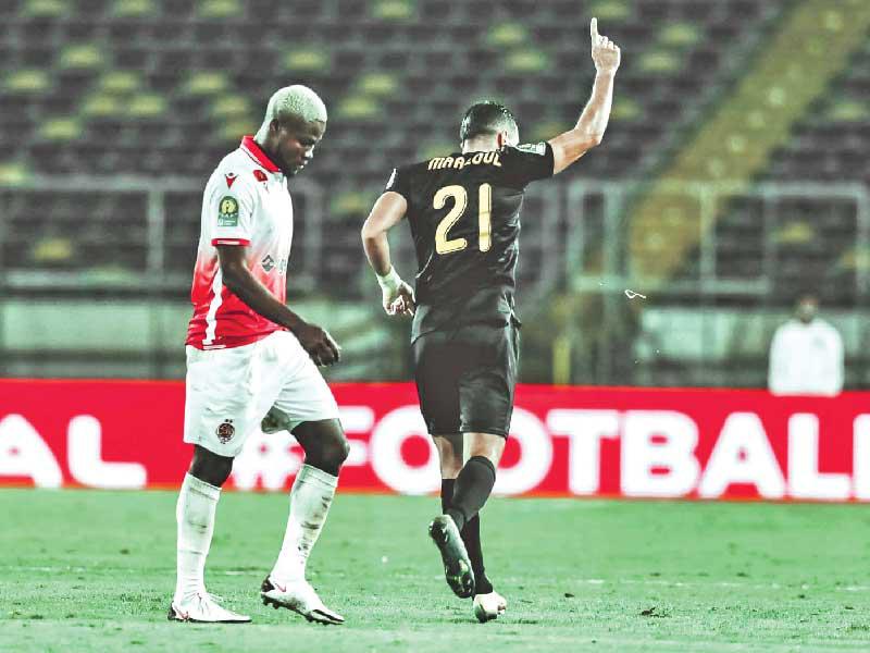 جانب من مباراة الأهلي والوداد