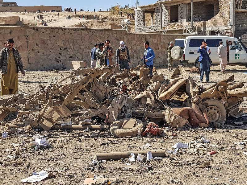 هجوم بسيارة مفخخة استهدف مقرا للشرطة الأفغانية في ولاية غور