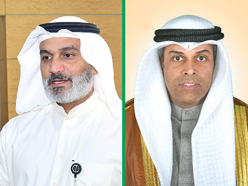وزير النفط وزير الكهرباء والماء بالوكالة د. خالد الفاضل ومحافظ الكويت لدى منظمة الدول المصدرة للنفط (أوبك) هيثم الغيص