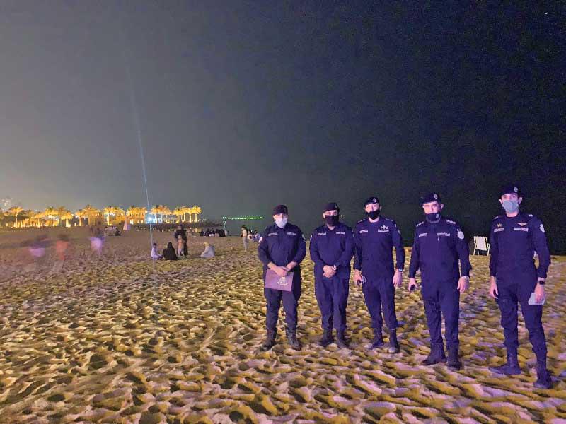 إحدى حملات الأمن العام على الشاطئ