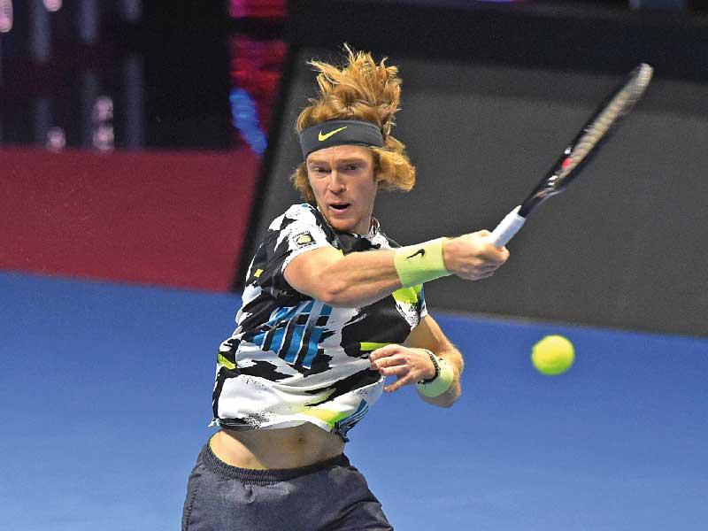 لاعب كرة المضرب الروسي أندريه روبليف