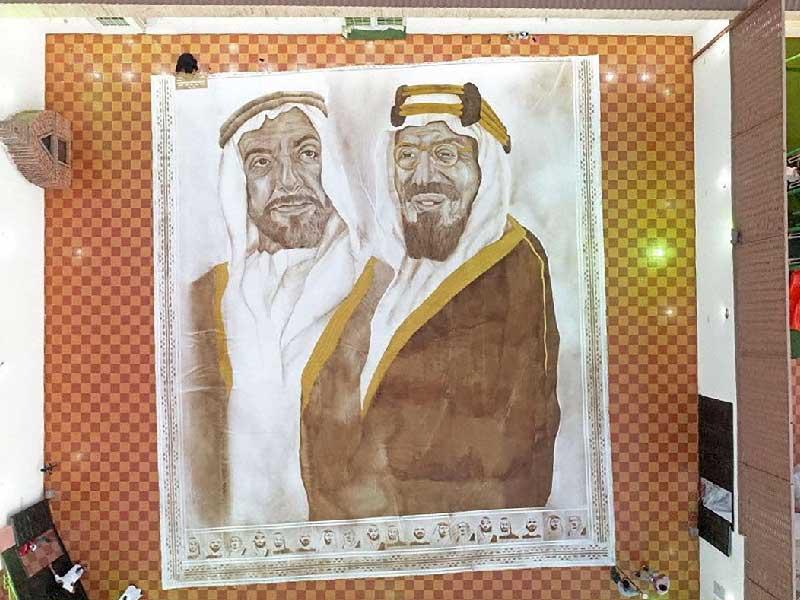 من أعمال الفنانة التشكيلية السعودية عهود المالكي