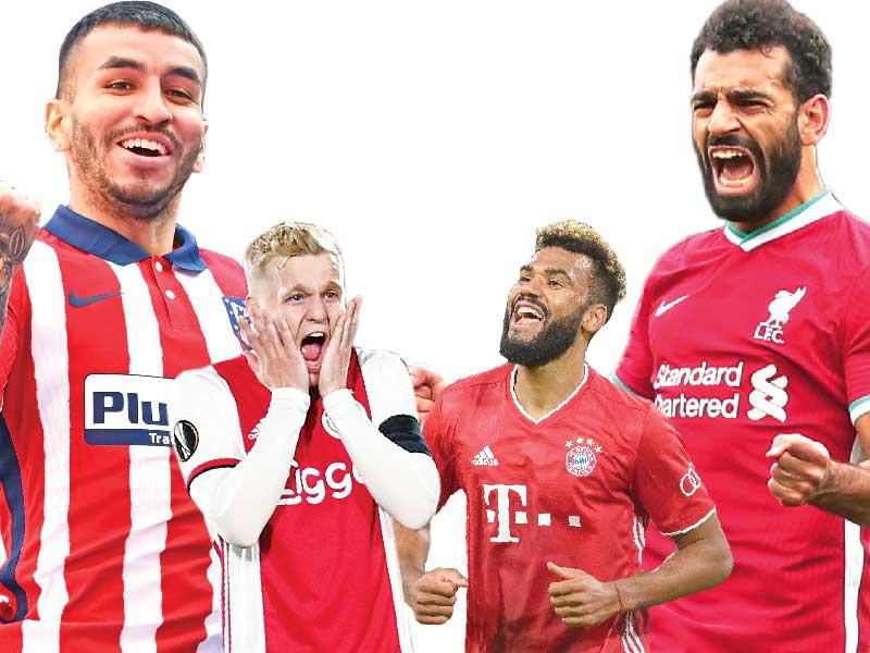 صلاح نجم ليفربول-موتينغ نجم بايرن ميونيخ-فان دي بيك نجم أياكس-كوريا نجم أتلتيكو مدريد