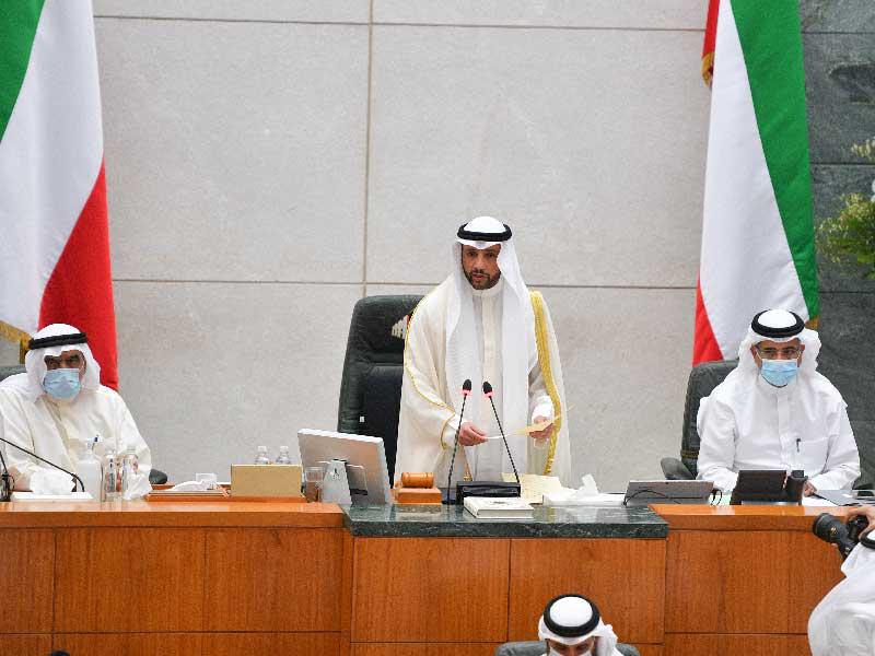 الغانم متحدثاً في ختام دور الانعقاد