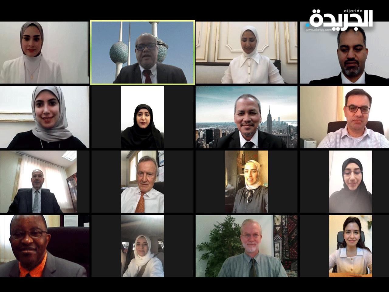 جانب من فعالية تخريج دفعة الماجستير عن بعد