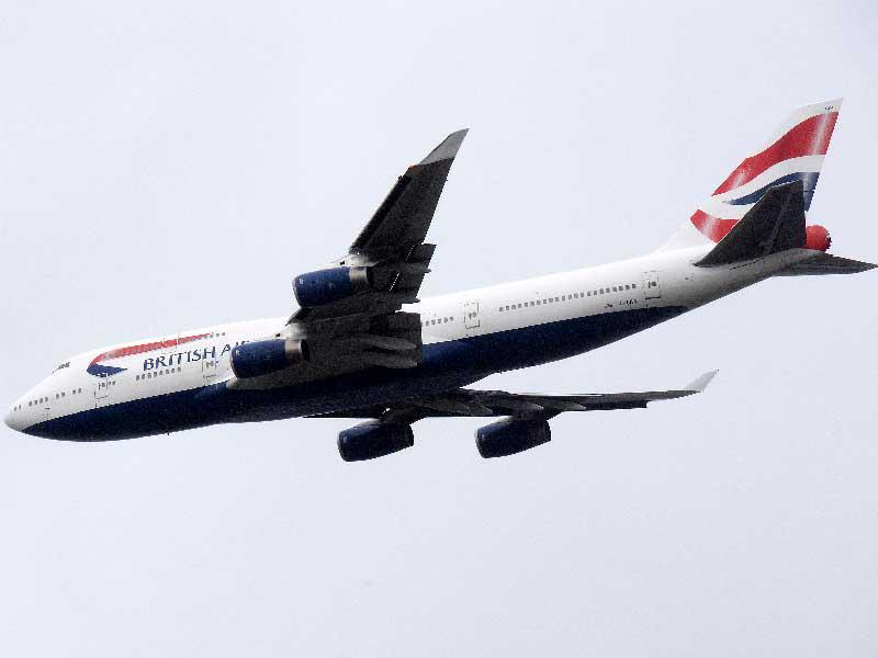 إحدى طايرات الخطوط الجوية البريطانية