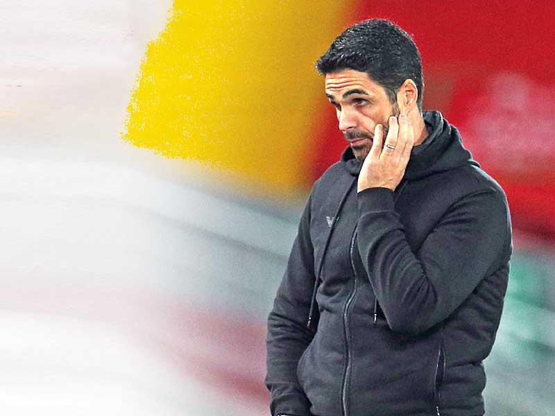 المدير الفني لأرسنال الإنكليزي ميكيل أرتيتا