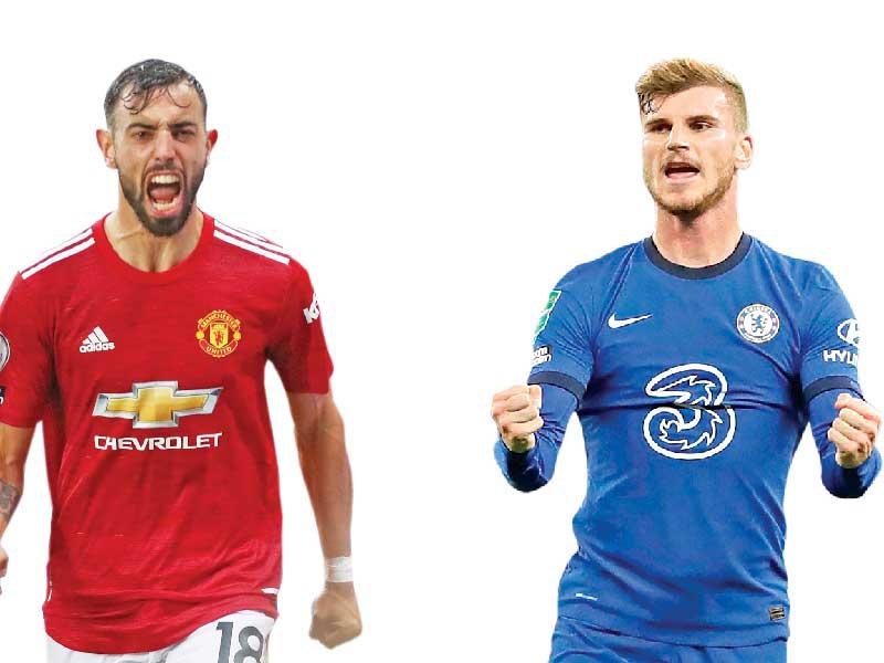 فيرنر نجم تشلسي - برونو فيرنانديز نجم مان يونايتد