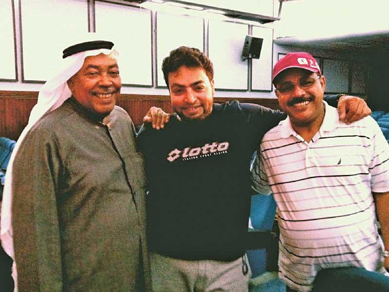 سعد الفرج وغانم السليطي وعلي القلاف