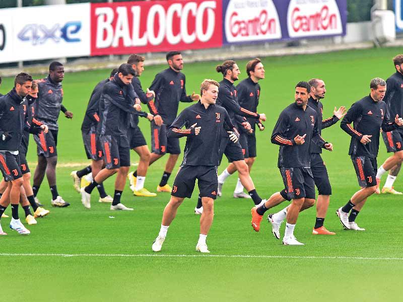 جانب من تدريبات سابقة لنادي يوفنتوس