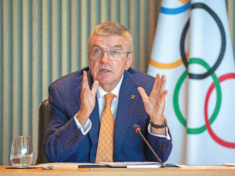  رئيس اللجنة الأولمبية الدولية الألماني توماس باخ