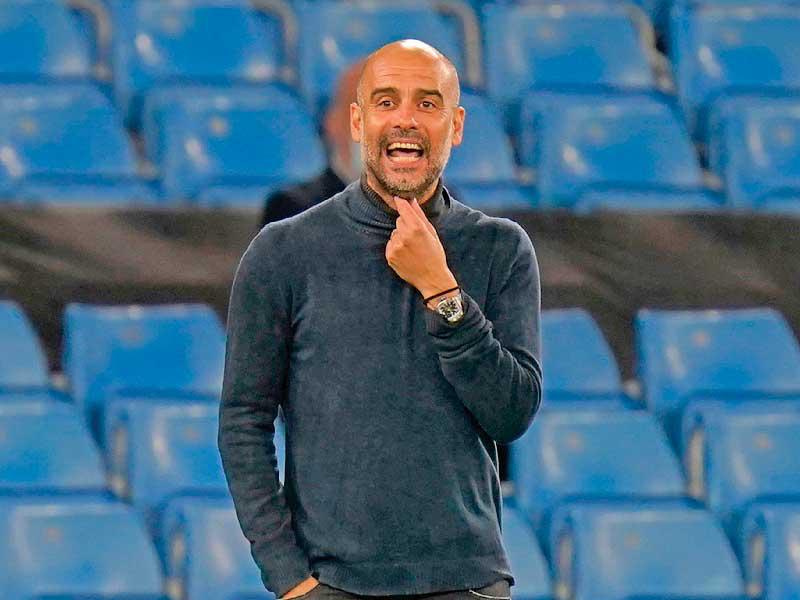 مدرب مانشستر سيتي بيب غوارديولا