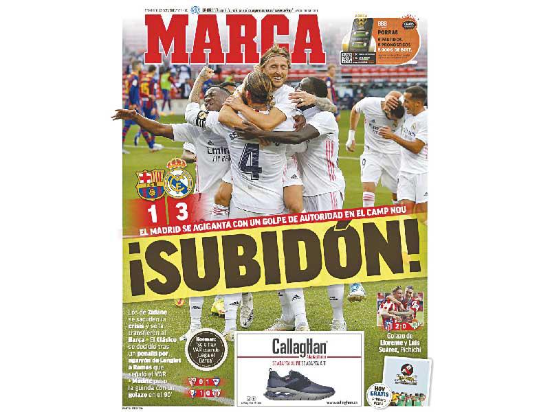 غلاف صحيفة ماركا