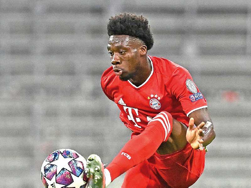 ظهير أيسر نادي بايرن ميونيخ الألماني الفونسو ديفيس 